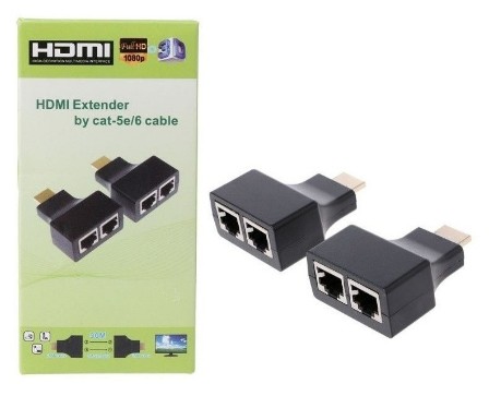 HDMI EXTENDER BY CAT5E 6 CABLE