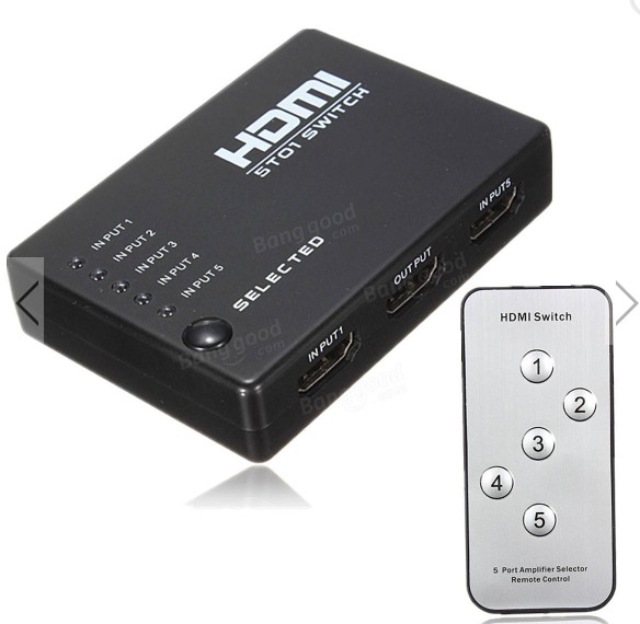 HDMI SWITCH WITH CONTROL 5 PORTS | Telecom Technologies ERP