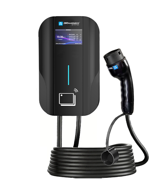 WALL BOX CAR CHARGER OCPP 7.6KW BLACK